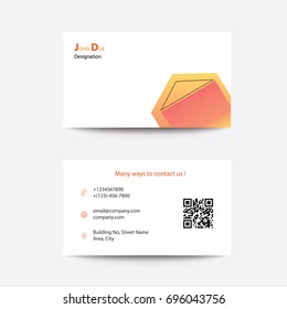 Modern Gradients Style Business Card - Yellow orange