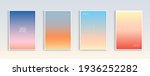 Modern gradients summer, sunset and sunrise sea backgrounds vector set. color abstract background for app, web design, webpages, banners, greeting cards. Vector illustration design.