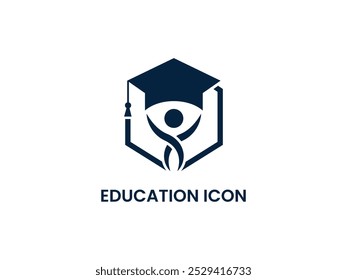  Modern Graduation cap icon. line and glyph version, student hat outline and filled vector sign. Academic cap linear and full pictogram. Education symbol, logo illustration and white background.