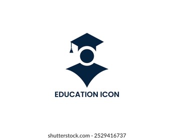  Moderno ícone de boné de graduação. versão de linha e glifo, esboço de chapéu de estudante e sinal vetorial preenchido. Capa acadêmica linear e pictograma completo. Símbolo educacional, ilustração de logotipo e fundo branco.