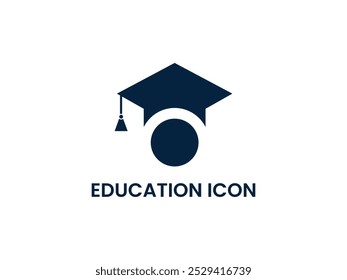  Modern Graduation cap icon. line and glyph version, student hat outline and filled vector sign. Academic cap linear and full pictogram. Education symbol, logo illustration and white background.