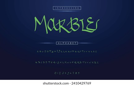 Modern graffiti font effect with highlight and shadow, youth style lettering font