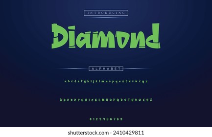 Modern graffiti font effect with highlight and shadow, youth style lettering font