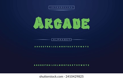 Modern graffiti font effect with highlight and shadow, youth style lettering font
