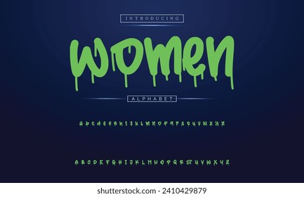 Moderner Graffiti-Effekt mit Highlight- und Schatteneffekt, jugendliche Schriftart