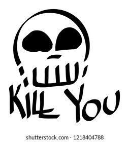Modern graffiti tags on a white background. Vector art.