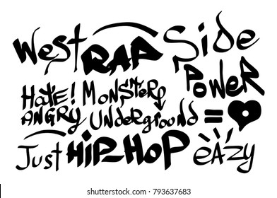 Tags modernes sur fond blanc.