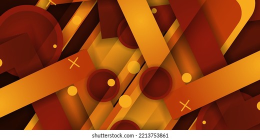 Modern graffity with abstract bright color pattern layered. drawing on red and orange background.Eps10 vector