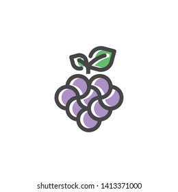 modern grape logo design template