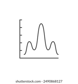 Modernes Symbol für Liniengrafik