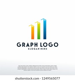 Modern Graph logo designs template, Stats logo icon, Logo symbol icon