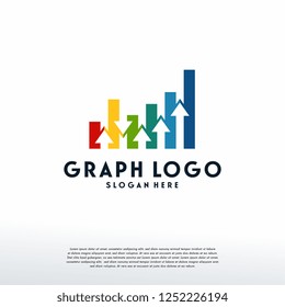 Modern Graph logo designs template, Stats logo icon, Logo symbol icon
