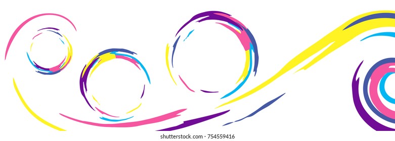 Modern graphic banner. Abstract vector background. 