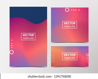 Modern Graphic Banner Set. Vector Banner with Abstract Background.