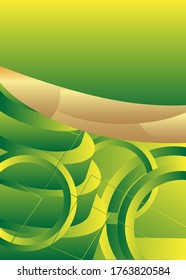 Modern graphic with curved lines for message board, for text and message design, abstract vector illustration.