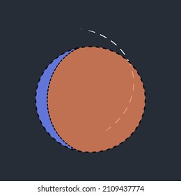 logotipo de círculo de diseño gráfico moderno en fondo oscuro