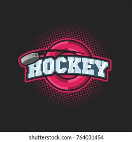 Modern Graphic Design Hockey Sign Banner Stock Vector (Royalty Free ...