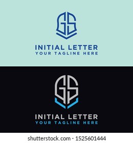 modern graphic design logo set, GS Inspirational logo design for all companies. -Vectors