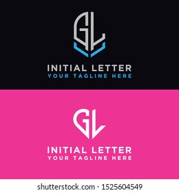 modern graphic design logo set, GL Inspirational logo design for all companies. -Vectors