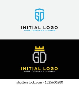 modern graphic design logo set, GD Inspirational logo design for all companies. -Vectors