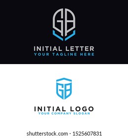 modern graphic design logo set, GB Inspirational logo design for all companies. -Vectors