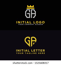 modern graphic design logo set, GA Inspirational logo design for all companies. -Vectors