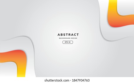 Modern graphic element with background Abstract geometric shapes. Gradient Dynamic abstract composition Vector illustration. 
Design element for web banners, posters, White and Orange.