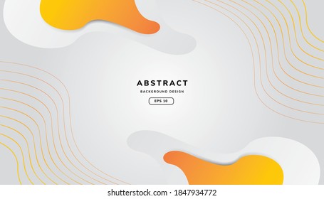 Elemento gráfico moderno con fondo Formas geométricas abstractas. Gradiente Composición abstracta dinámica Ilustración vectorial. 
Elemento de diseño para banners web, afiches, blanco y naranja.