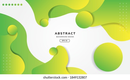 Modern graphic element with background Abstract geometric shapes. Gradient Dynamic abstract composition Vector illustration. 
Design element for web banners, posters, green and white. 