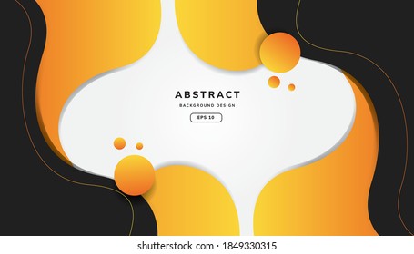 Modern graphic element with background Abstract geometric shapes. Gradient Dynamic abstract composition Vector illustration. 
Design element for web banners, posters, orange and black. 