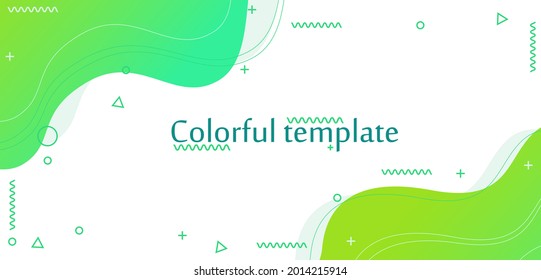 Elemento gráfico moderno con fondo Formas geométricas abstractas.Elemento de diseño para banners web, afiches.  Gradiente Composición abstracta dinámica Ilustración vectorial. 