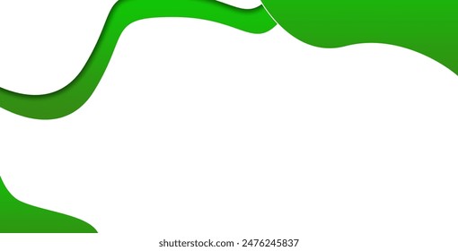 Elemento gráfico moderno con Formas geométricas Abstractas de fondo. Ilustración vectorial de composición abstracta dinámica de degradado. Elemento de diseño para Anuncios de Web, carteles, verde y blanco.