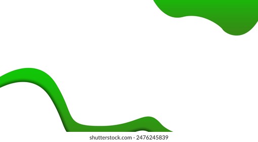 Elemento gráfico moderno con Formas geométricas Abstractas de fondo. Ilustración vectorial de composición abstracta dinámica de degradado. Elemento de diseño para Anuncios de Web, carteles, verde y blanco.