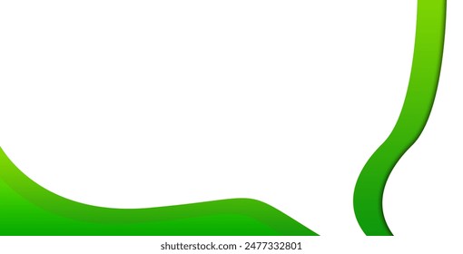 Elemento gráfico moderno con Formas geométricas Abstractas de fondo. Ilustración vectorial de composición abstracta dinámica de degradado. Elemento de diseño para Anuncios de Web, carteles, verde y blanco.