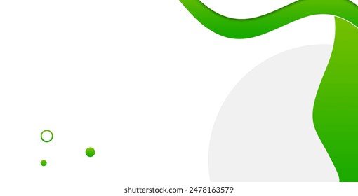 Modern graphic element with background Abstract geometric shapes. Gradient Dynamic abstract composition Vector illustration. Design element for web banners, posters, green and white.