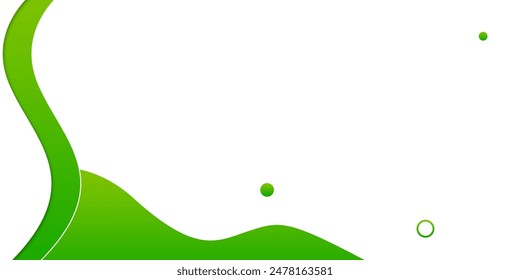 Modern graphic element with background Abstract geometric shapes. Gradient Dynamic abstract composition Vector illustration. Design element for web banners, posters, green and white.