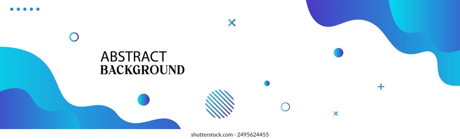 Elemento gráfico moderno con Formas geométricas Abstractas de fondo. Ilustración vectorial de composición abstracta dinámica de degradado. Elemento de diseño para Anuncios de Web, carteles, azul y blanco.