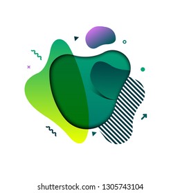 Modern graphic elements. Dynamical colored forms and line. Gradient abstract banners with flowing liquid shapes.Template for the design of a logo, flyer or presentation. Paper cut layout Vector Eps10.