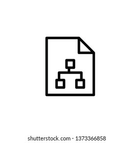 Modern graphic paper icon