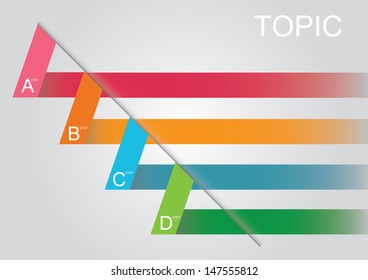 Modern graphic for presentation