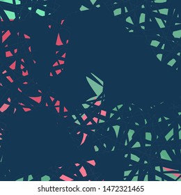 modern graphic splatter pattern in turquoise