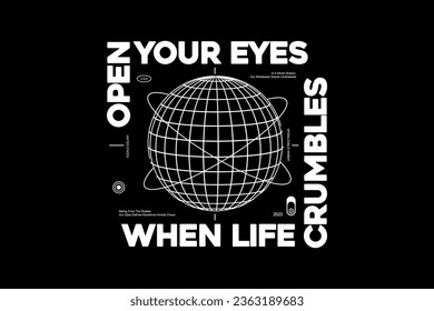 Modern graphic tee streetwear template design