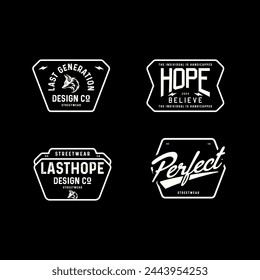 Modern graphic t-shirt streetwear style minimalist logo clothing brand templates