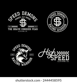 Modern graphic t-shirt streetwear style minimalist logo clothing brand templates