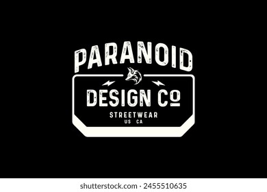 Modern graphic t-shirt streetwear style minimalist logo clothing brand templates