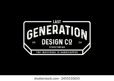 Modern graphic t-shirt streetwear style minimalist logo clothing brand templates