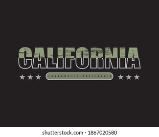 Modern graphic vector illustration of lettering, fashion los angeles california, perfect for the design of t-shirts, clothes, hoodies and other fashions