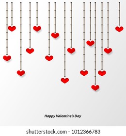 Modern Graphic/Design Elements. Abstract Template with Clean Minimal Style. Heart and Stitches for Valentine's Day Layout/Cover Background