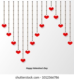 Modern Graphic/Design Elements. Abstract Template with Clean Minimal Style. Heart and Stitches for Valentine's Day Layout/Cover Background