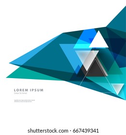 Modern Graphic/Design Elements. Abstract Template with Clean Minimal Style. Triangles in White Background